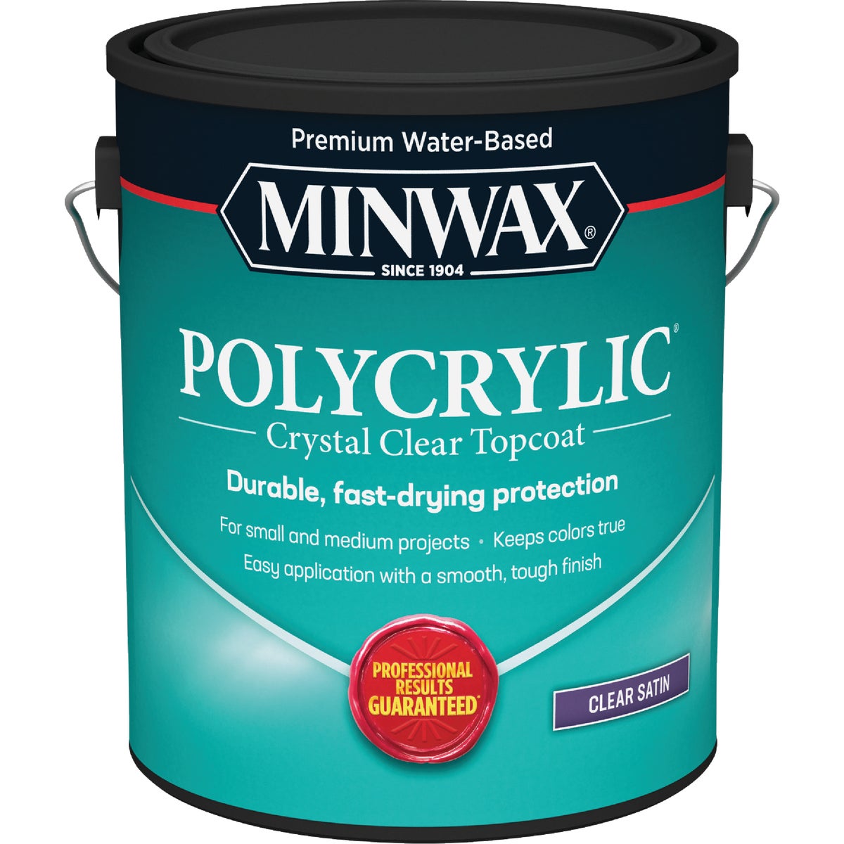 Minwax Polycrylic 1 Gal. Satin Water Based Protective Finish