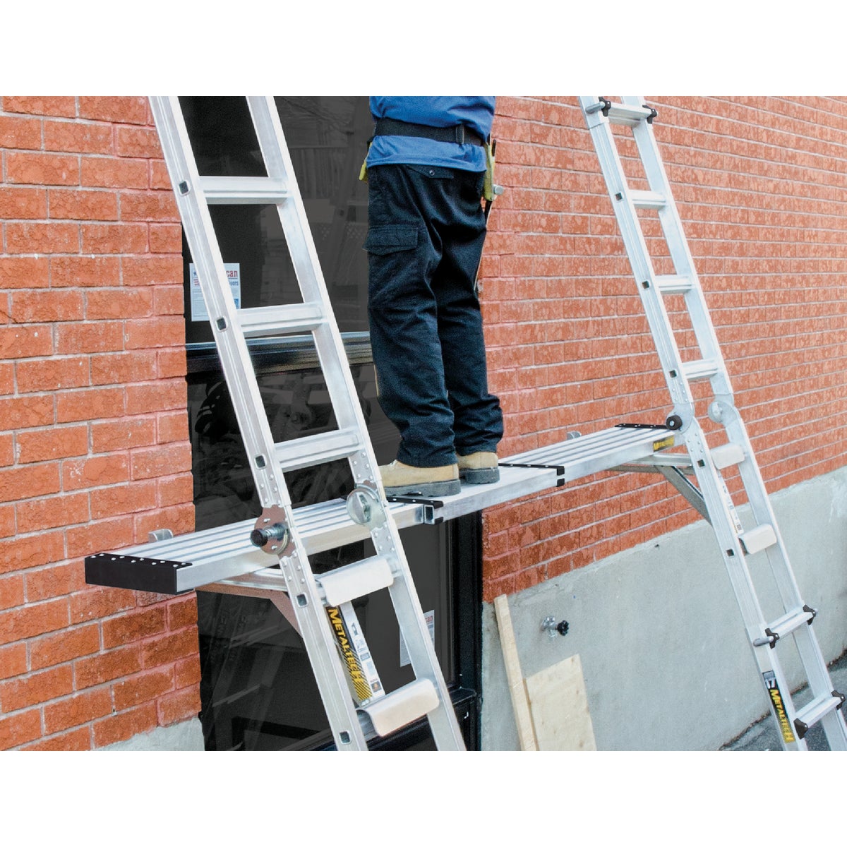 MetalTech 8 Ft. to 13 Ft. Aluminum Telescopic Work Scaffold Plank Image 3