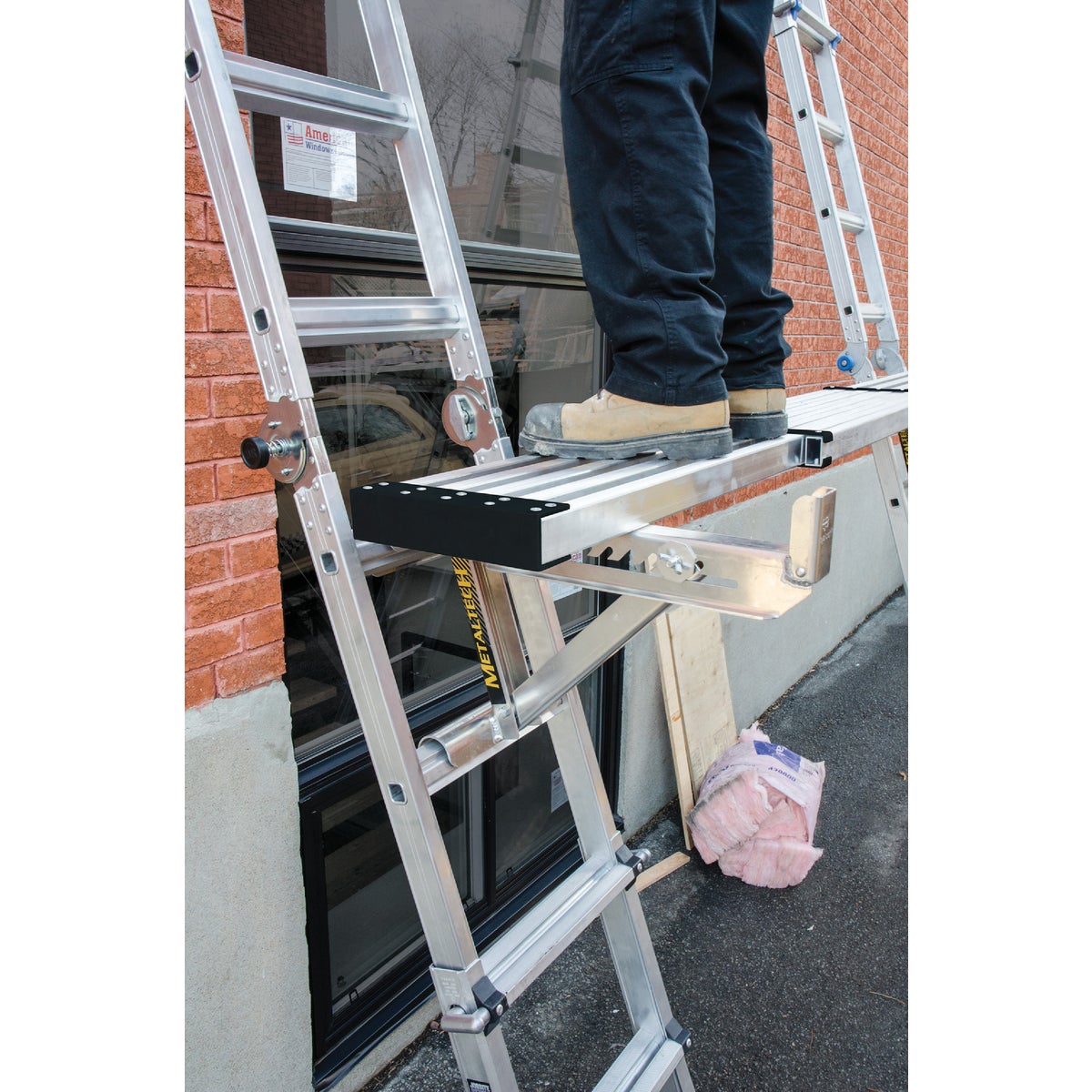 MetalTech 8 Ft. to 13 Ft. Aluminum Telescopic Work Scaffold Plank Image 4