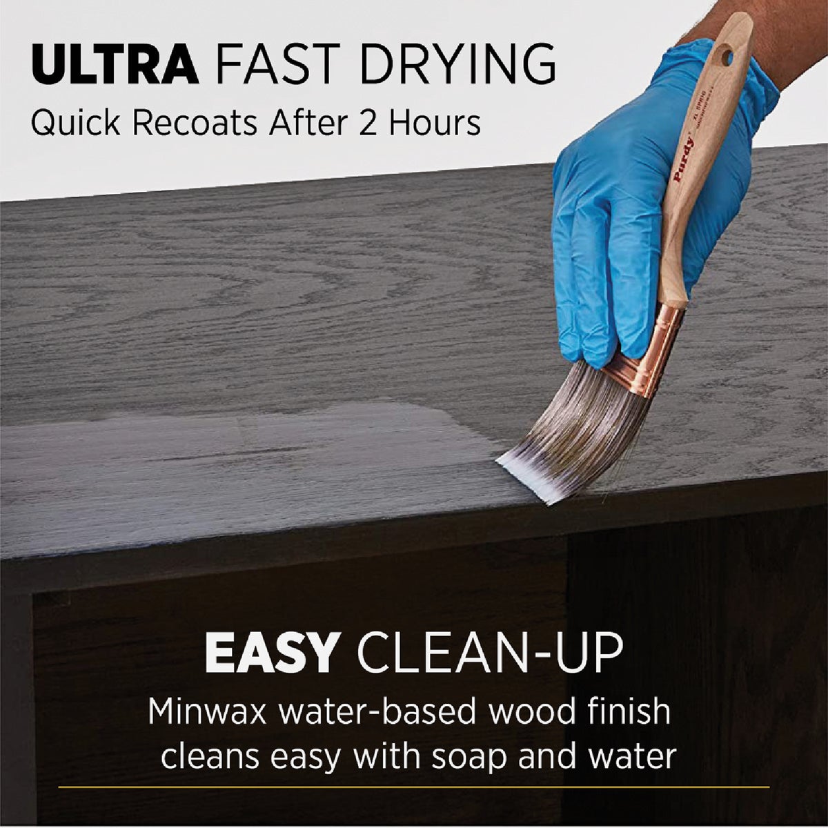 Minwax Polycrylic 1 Qt. Semi-Gloss Water Based Protective Finish Image 5