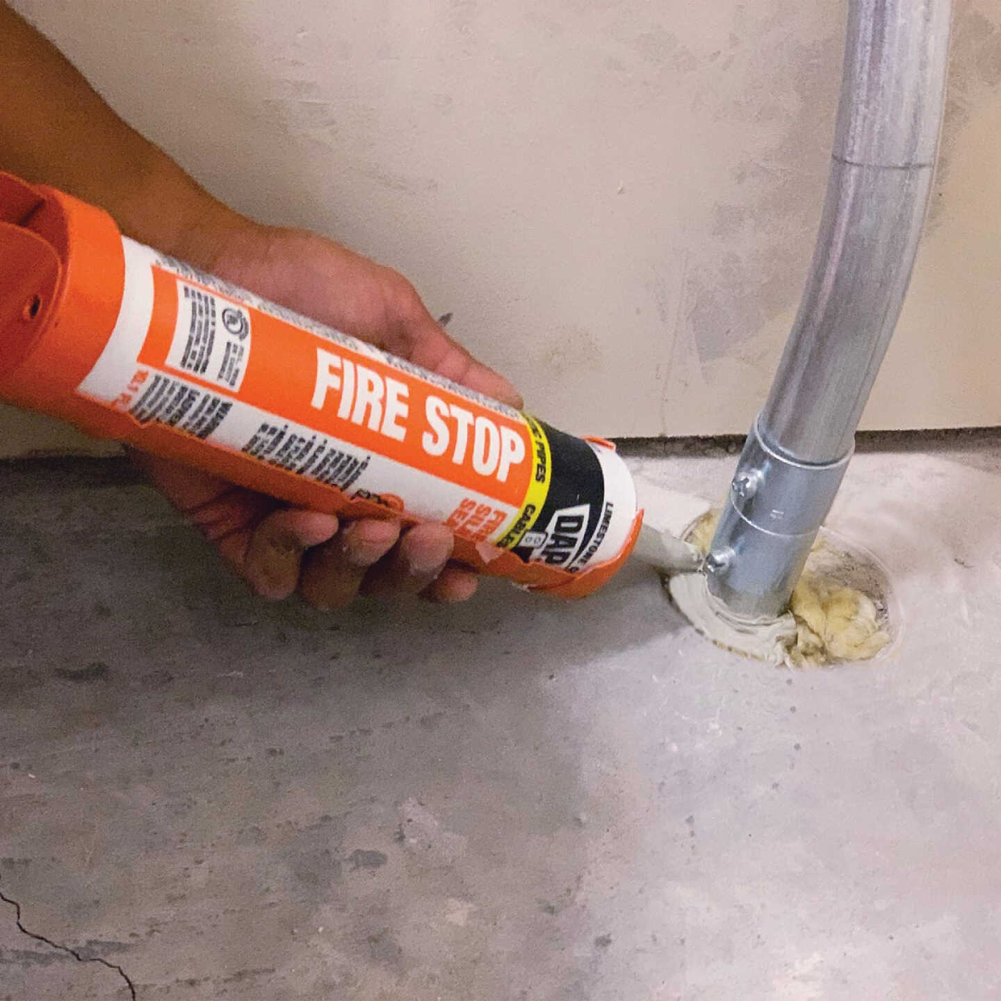 DAP 10.1 Oz. Fire Stop Fire-Rated Sealant, Limestone Gray Image 2