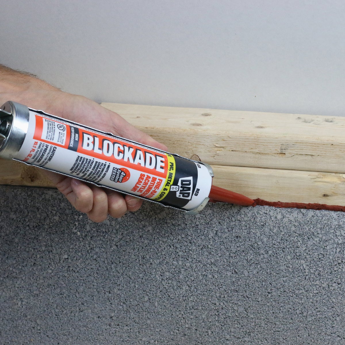 Dap Blockade 10.1 Oz. Fire-Rated Intumescent Sealant, Red Image 7