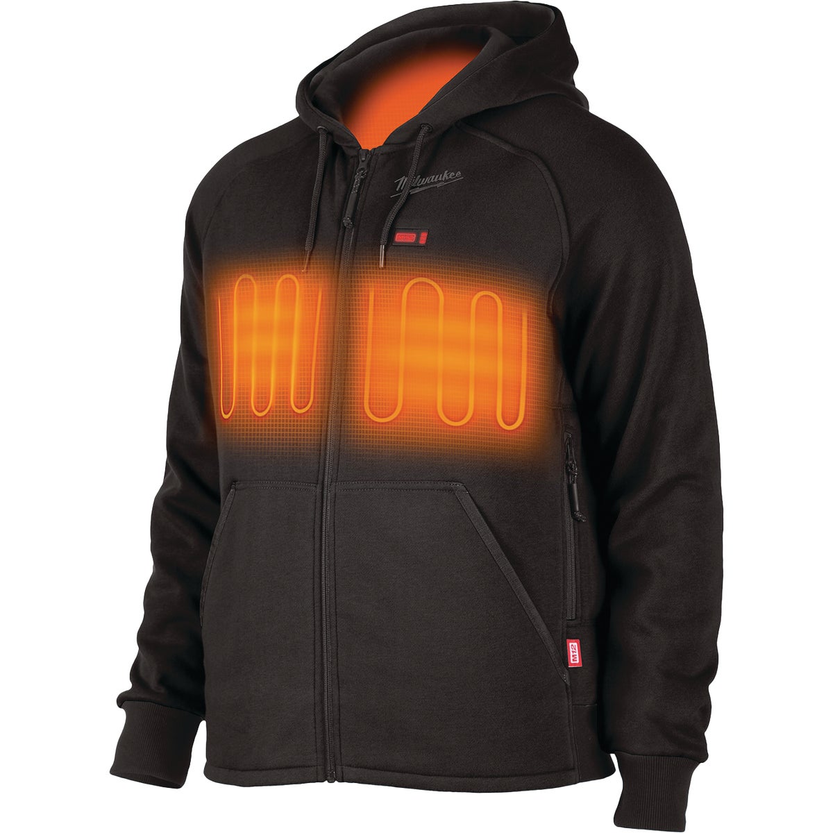 Milwaukee M12 2XL Black Cordless Heated Hoodie Kit, 2XL Image 4