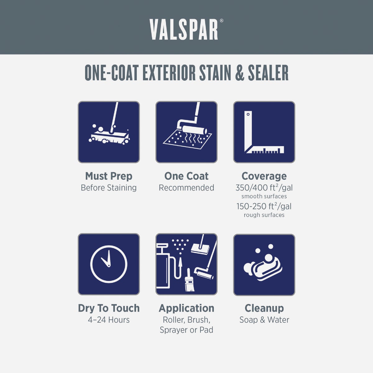 Valspar Semi Transparent Deck Stain, Redwood, 1 Gal. Image 6