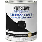 Rust-Oleum Painter's Touch 2X Ultra Cover Premium Latex Paint, Flat Black, 1 Qt. Image 7