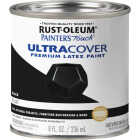 Rust-Oleum Painter's Touch 2X Ultra Cover Premium Latex Paint, Flat Black, 1/2 Pt. Image 7