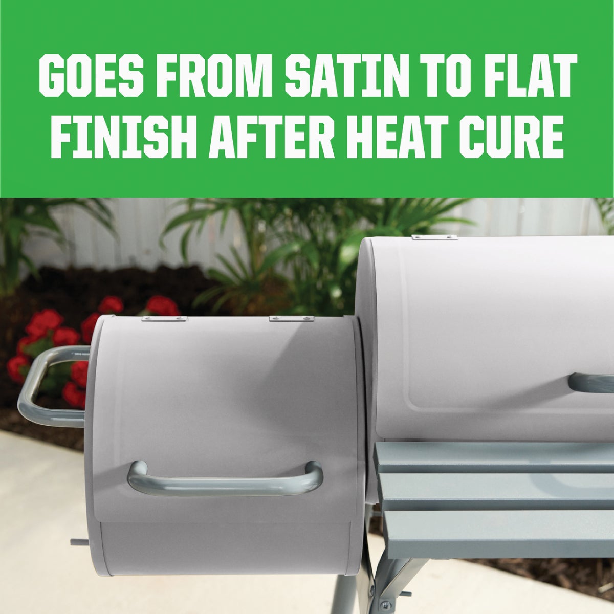 Rust-Oleum Silver Flat 12 Oz. High Heat Spray Paint Image 3