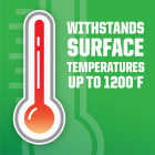 Rust-Oleum Silver Flat 12 Oz. High Heat Spray Paint Image 2