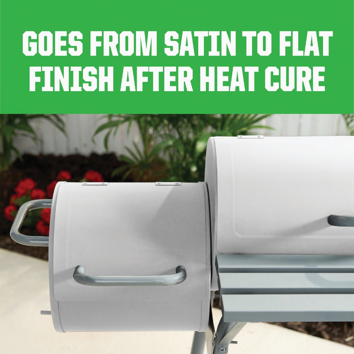 Rust-Oleum White Flat 12 Oz. High Heat Spray Paint Image 3