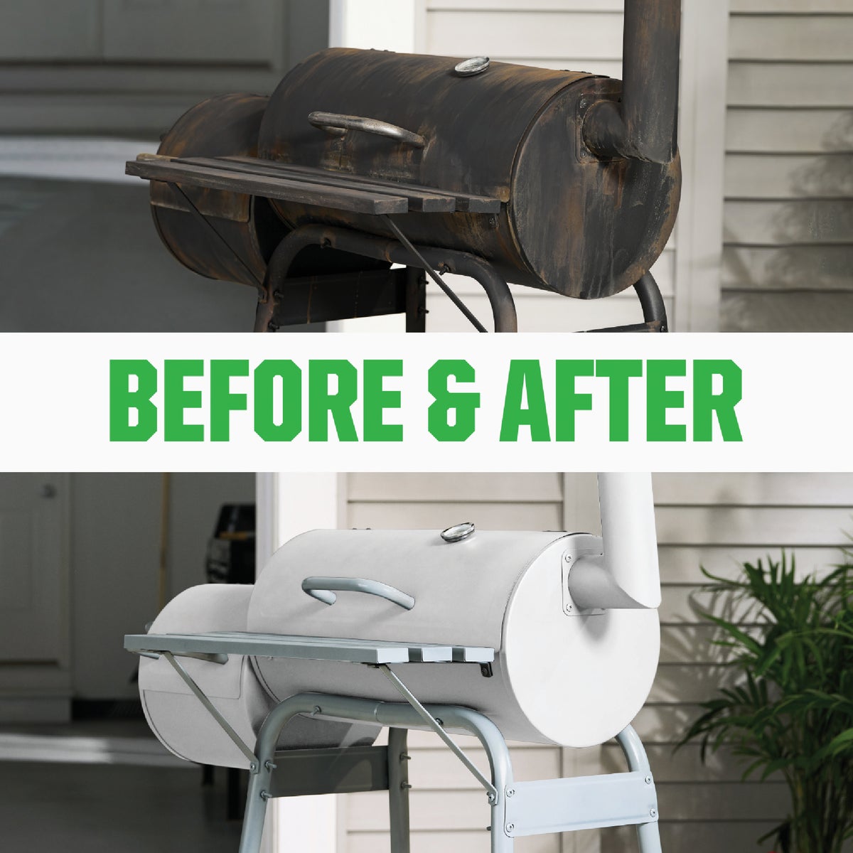 Rust-Oleum White Flat 12 Oz. High Heat Spray Paint Image 4