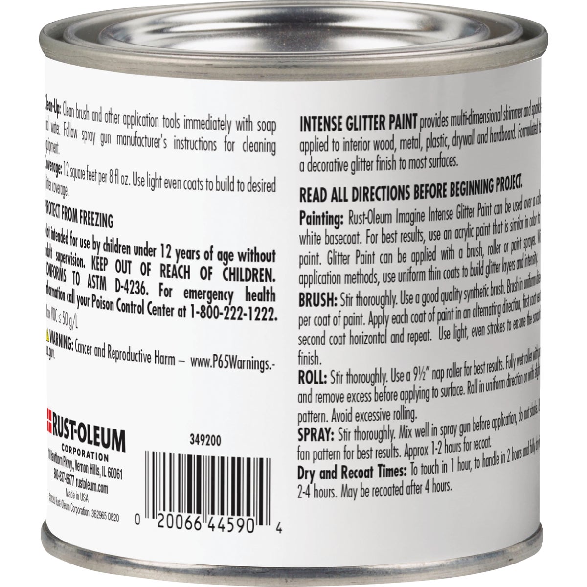 Rust-Oleum Imagine Craft & Hobby 8 Oz. Intense Rose Gold Glitter Paint Image 4