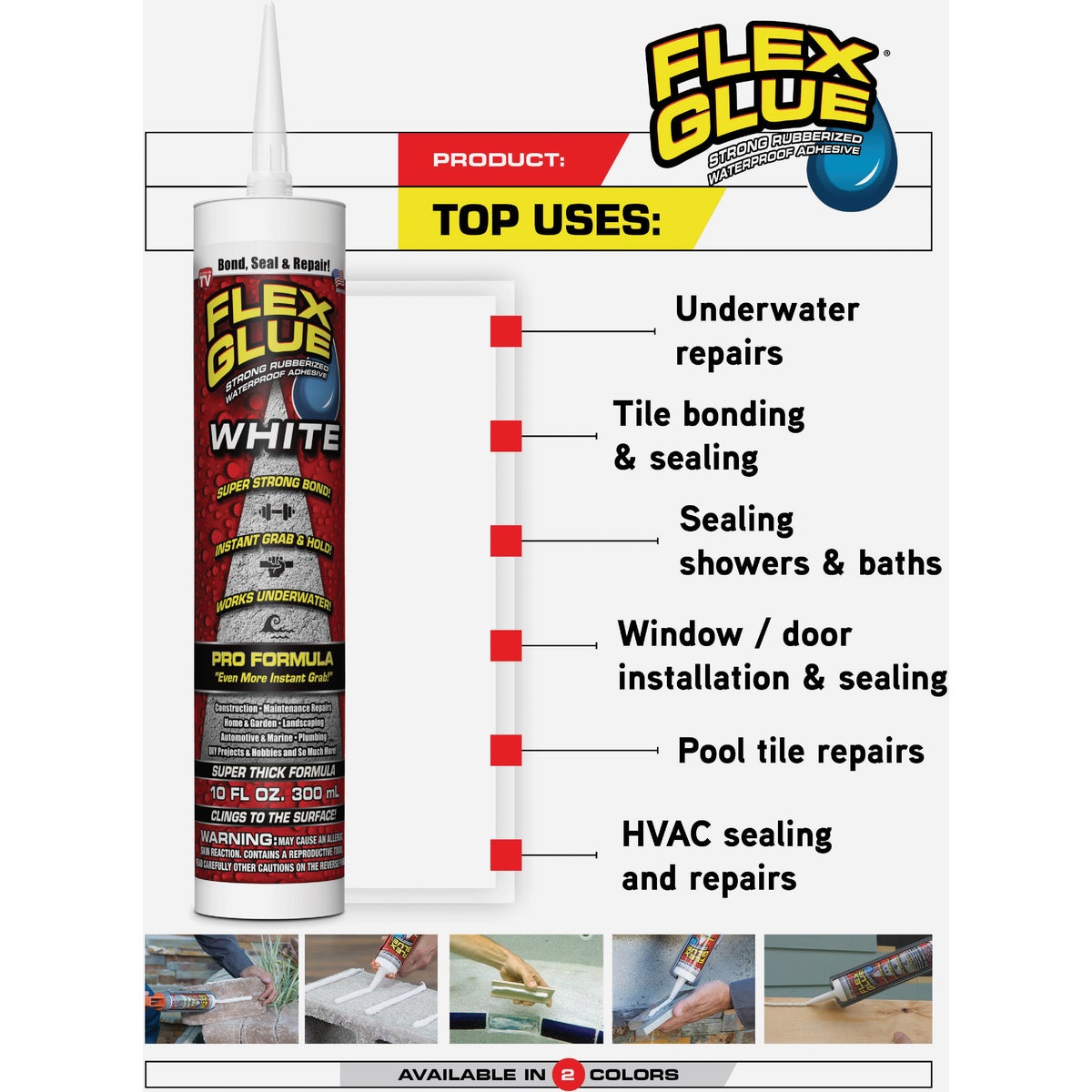 Flex Glue 9 Oz. Clear Multi-Purpose Adhesive Image 6