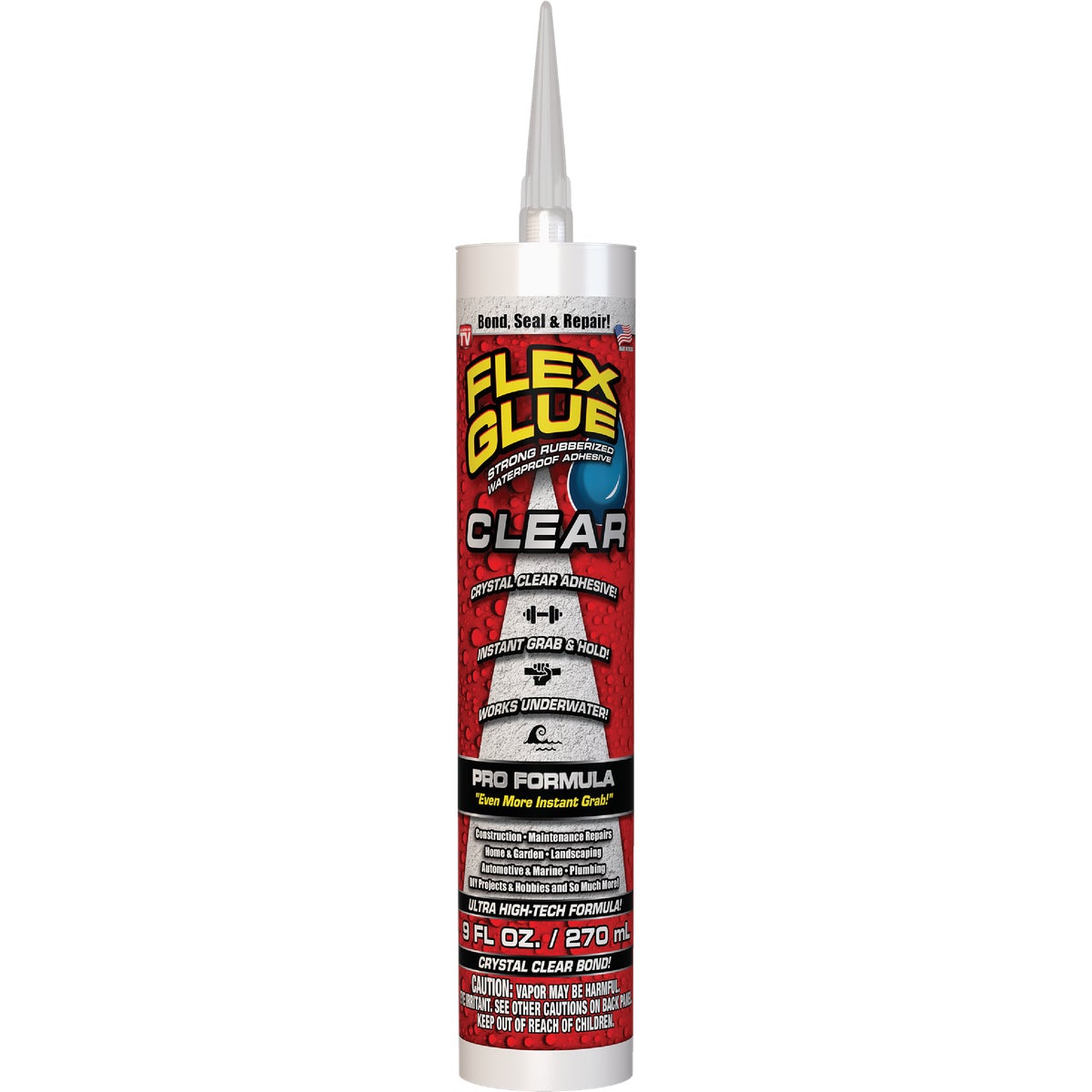Flex Glue 9 Oz. Clear Multi-Purpose Adhesive Image 1