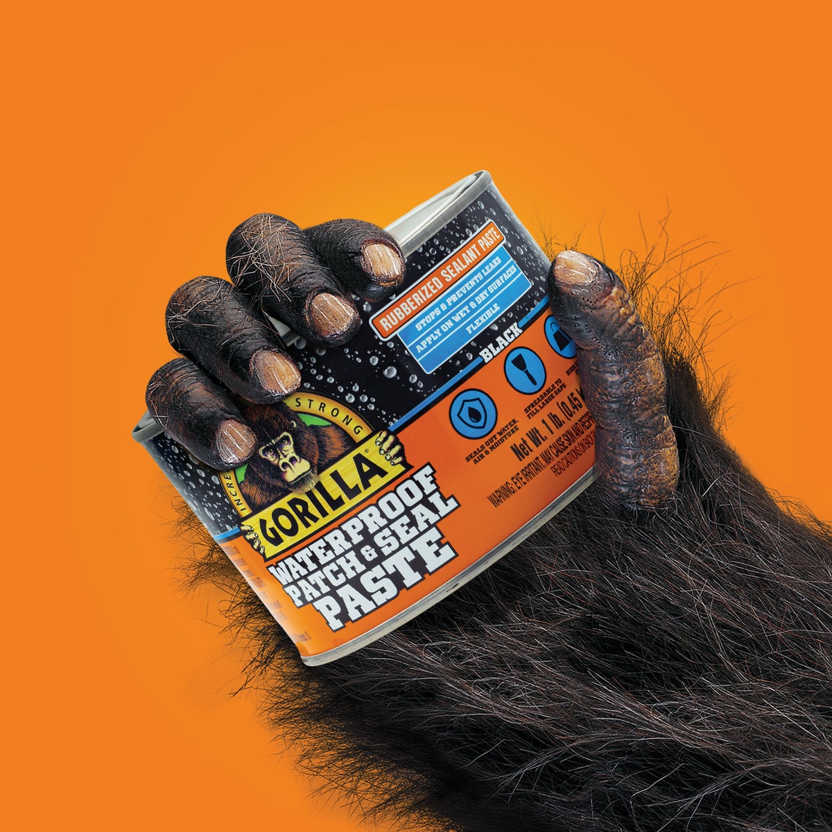 Gorilla 1 Lb. Black Waterproof Patch & Seal Paste Image 2