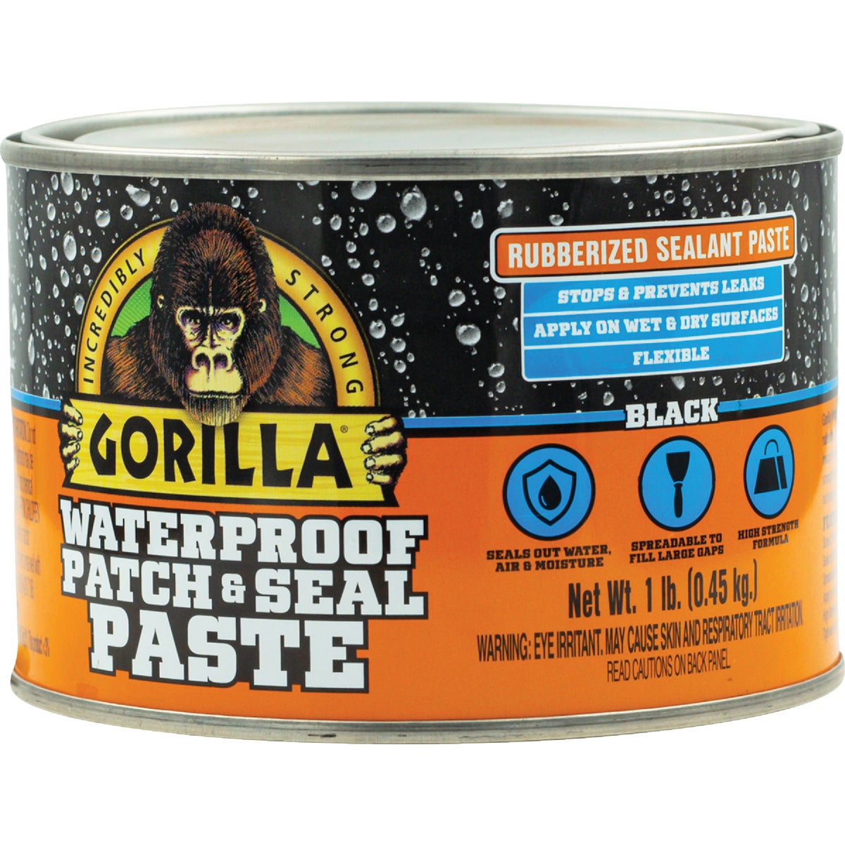 Gorilla 1 Lb. Black Waterproof Patch & Seal Paste