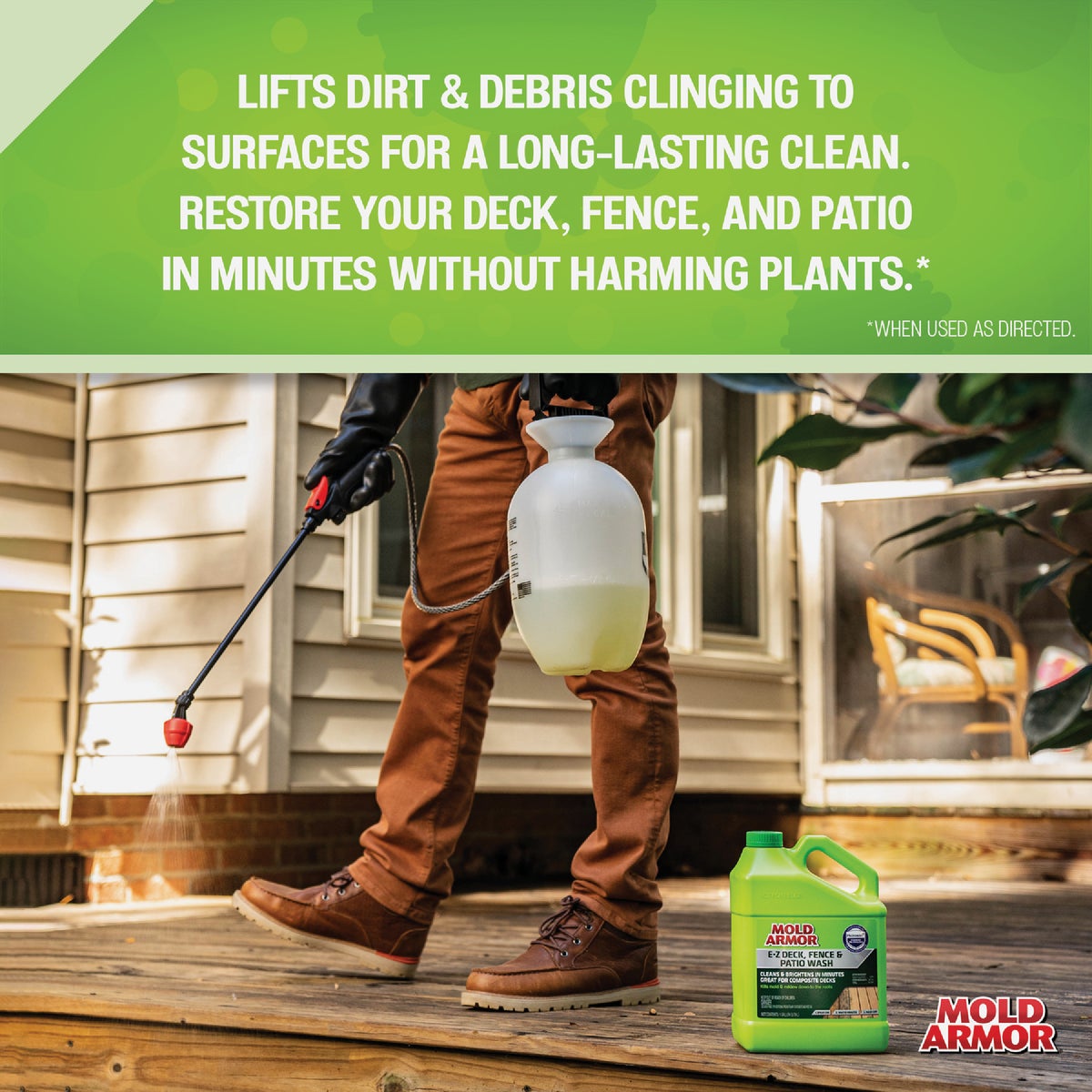 Home Armor 1 Gal. Ready To Use Deck & Patio Wash with Microban Image 3