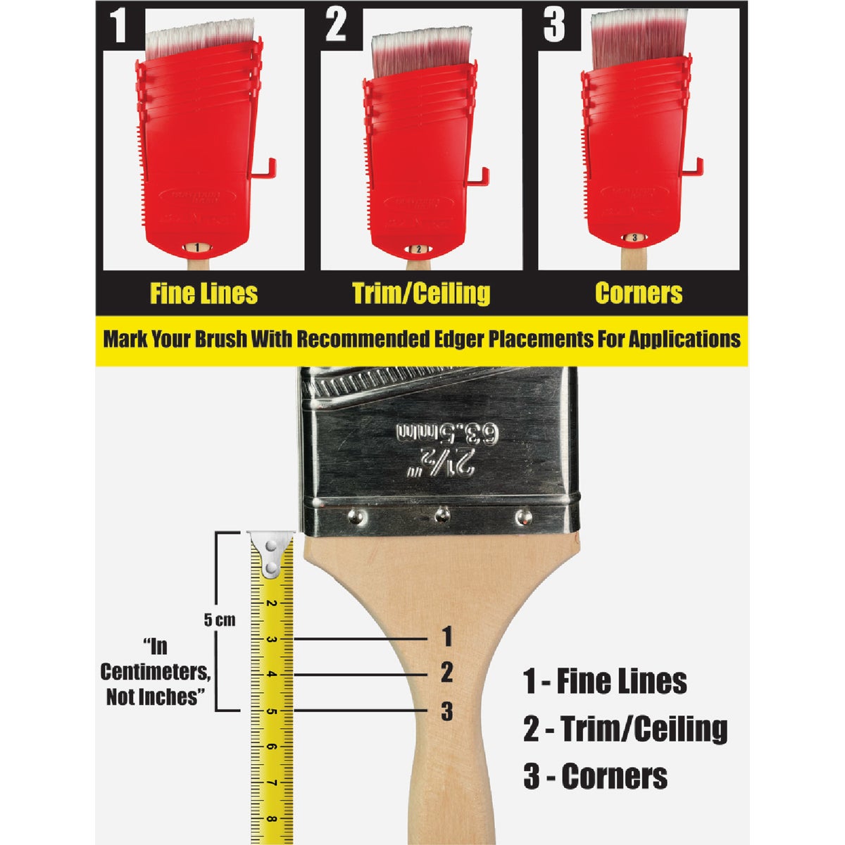 Boxtown Cut-N-Edge Ultimate Paint Brush Edger & Guard Image 3