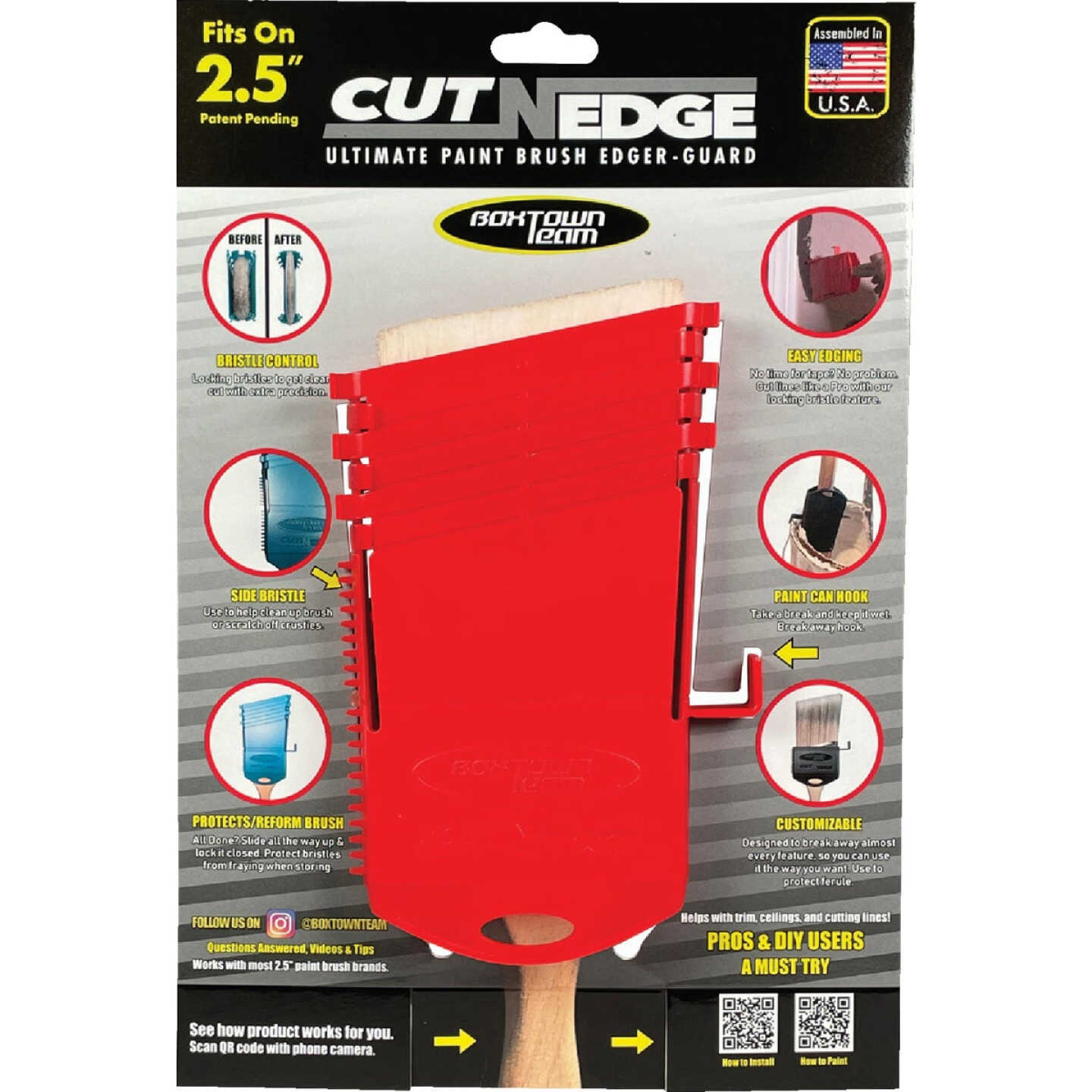 Boxtown Cut-N-Edge Ultimate Paint Brush Edger & Guard Image 1