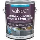 Valspar Anti-Skid Flat Latex Porch, Floor & Patio Paint, Dark Gray, 1 Gal. Image 1