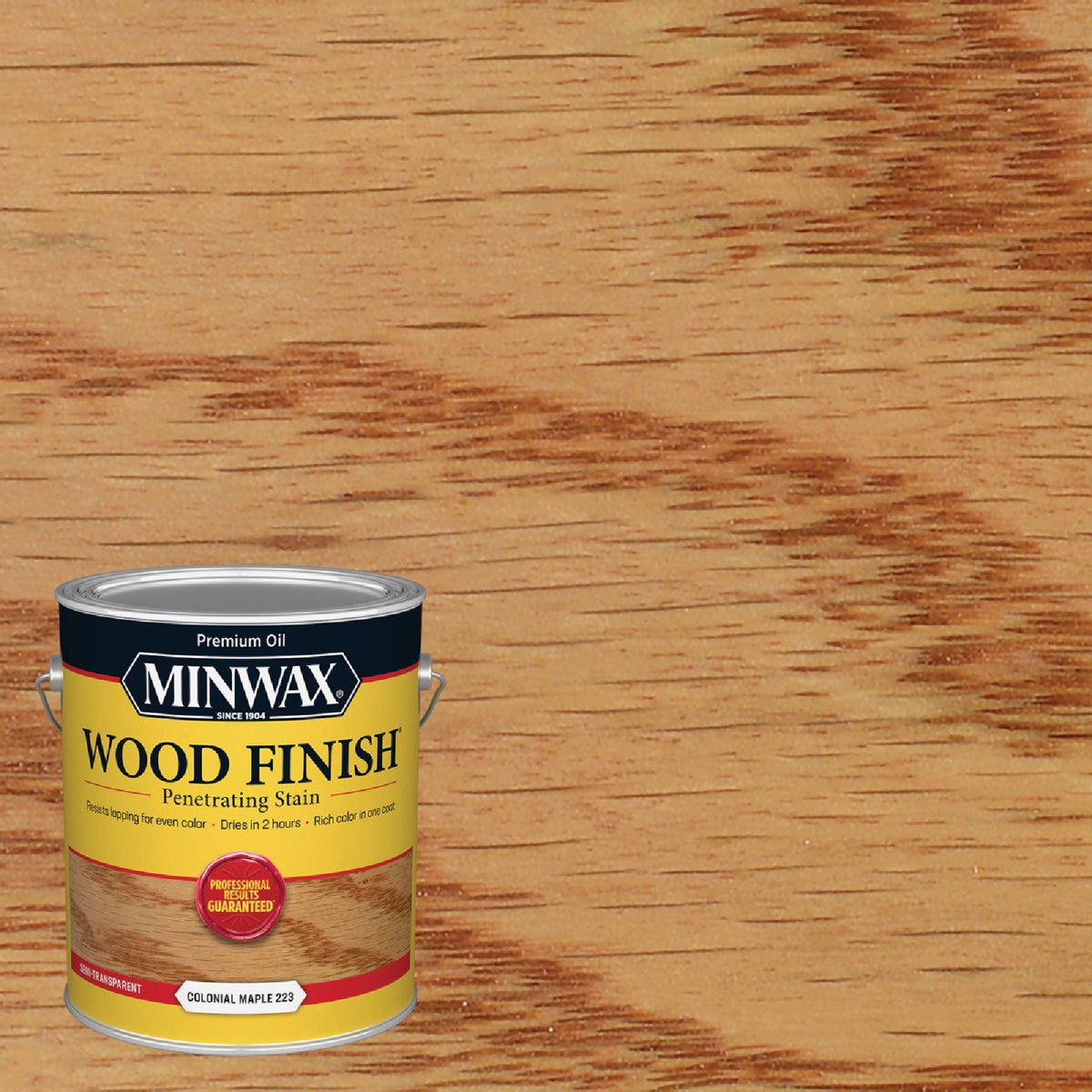 Minwax Wood Finish Penetrating Stain, Colonial Maple, 1 Gal. Image 1