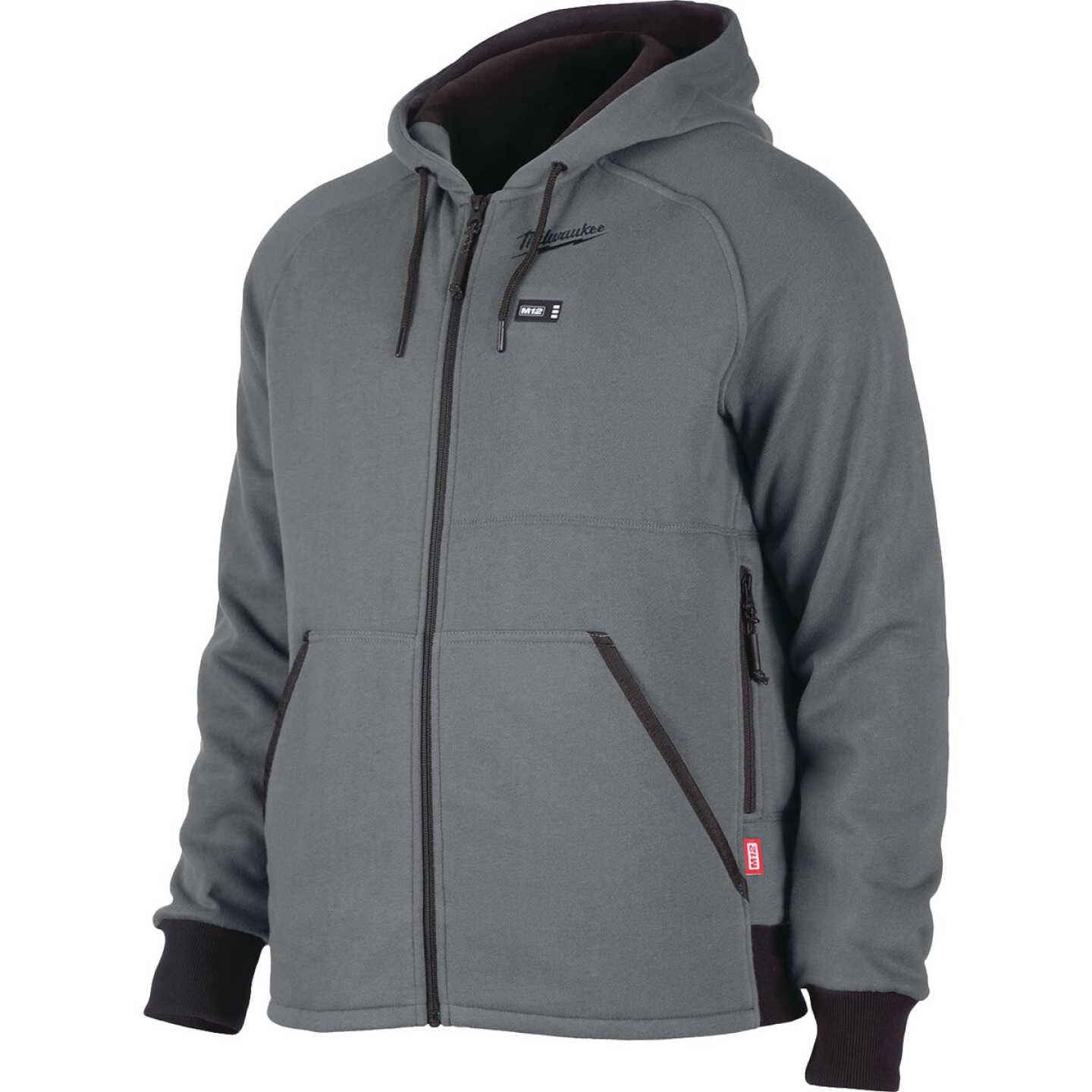 Milwaukee M12 Men's Gray Cordless Heated Hoodie Kit, L Image 1