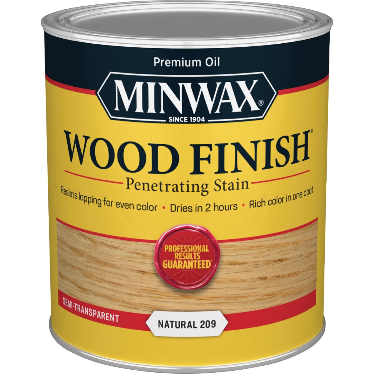 Minwax Wood Finish Penetrating Stain, Natural, 1 Qt. Image 7