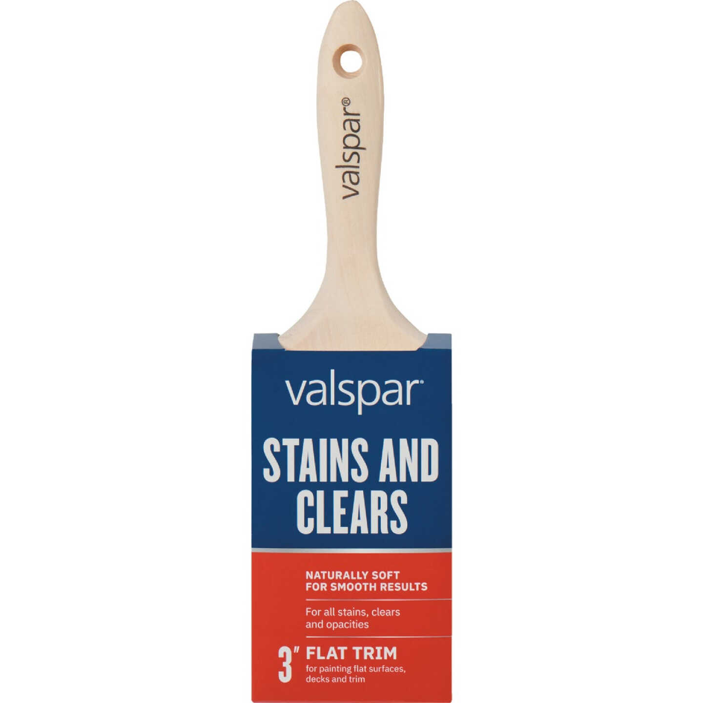 Valspar 3 In. All Stains Flat Trim Brush Image 1