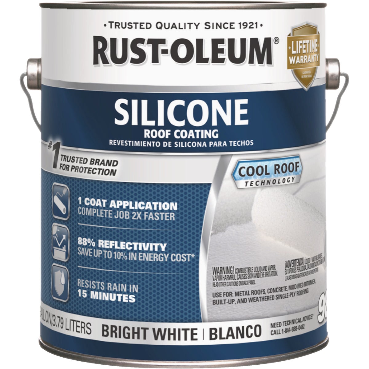 Rust-Oleum 985 Silicone 1 Gal. Roof Coating, White Image 2