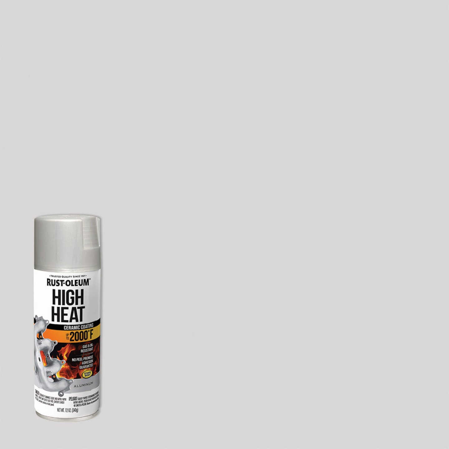 Rust-Oleum Stops Rust Flat Aluminum 12 Oz. High Heat Spray Paint Image 3