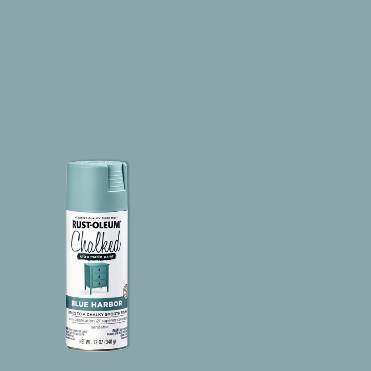 Rust-Oleum Chalked 12 Oz. Ultra Matte Spray Paint, Blue Harbor