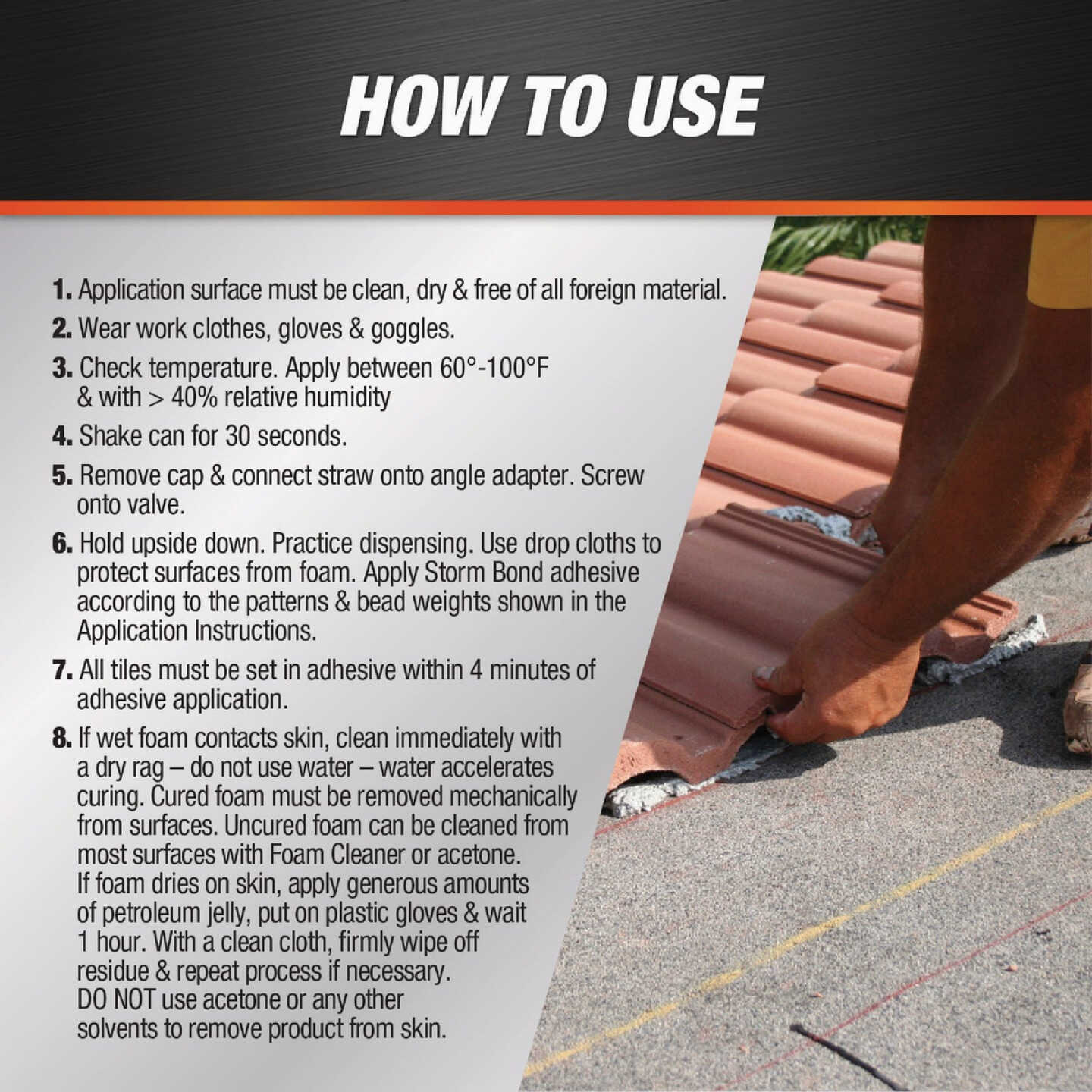 DAP Touch 'n Seal Storm Bond Low GWP Polyurethane Roof Tile Adhesive Image 4