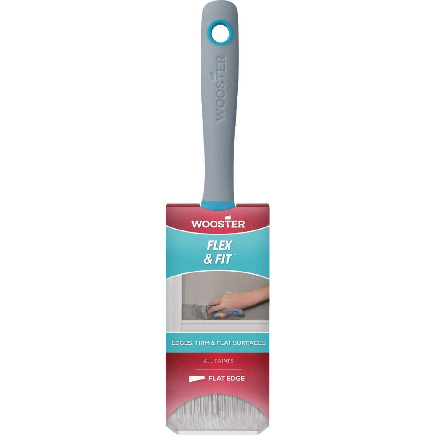 Wooster Flex & Fit Flat Edge Bristle Paint Brush Image 1