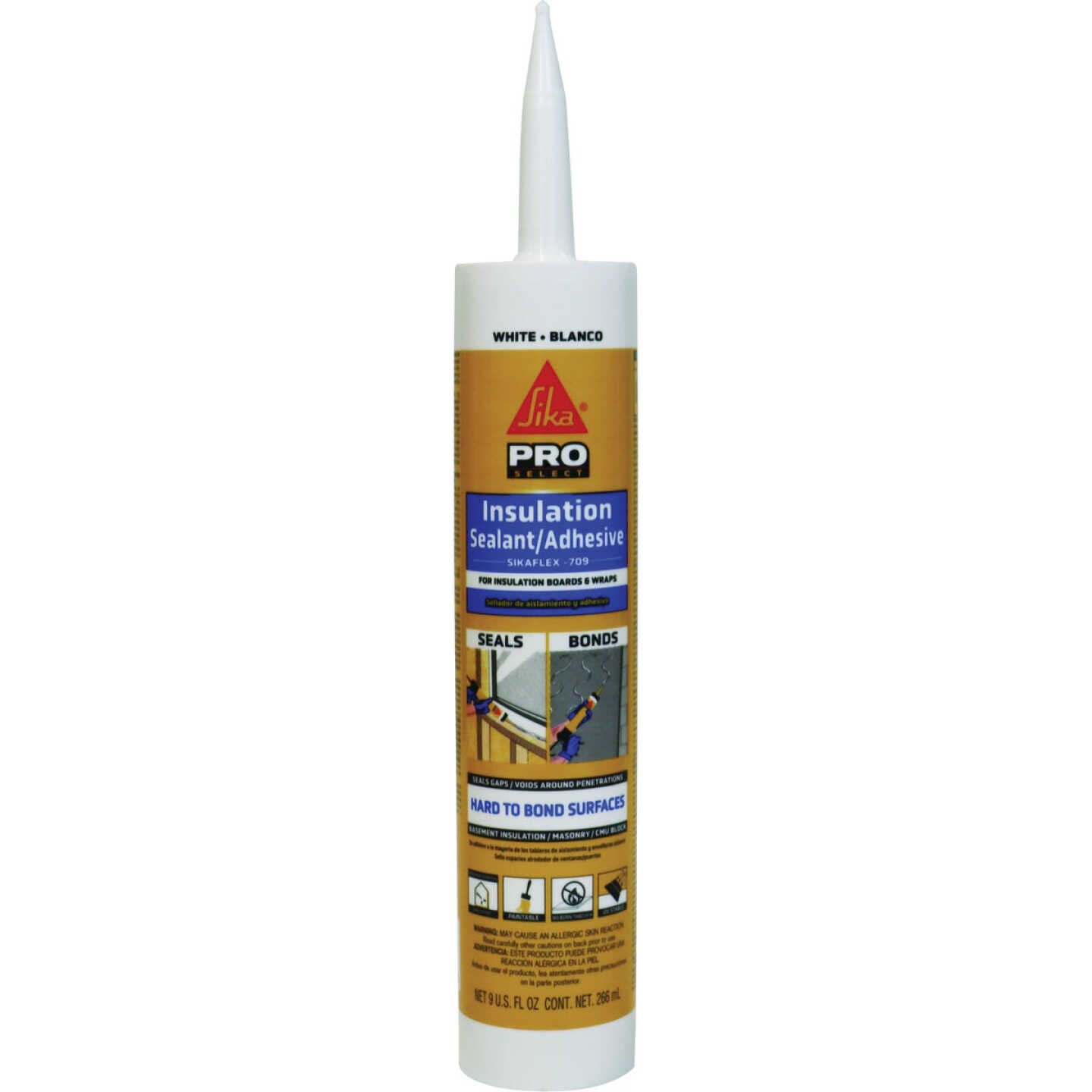 Sikaflex 9 Oz. White Insulation Sealant & Adhesive Image 1