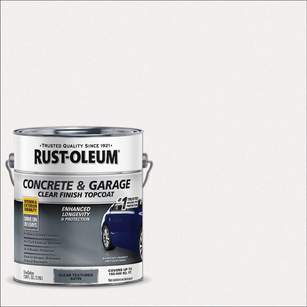 Rust-Oleum 1 Gal. Concrete and Garage Satin Textured Clear Finish Floor Topcoat