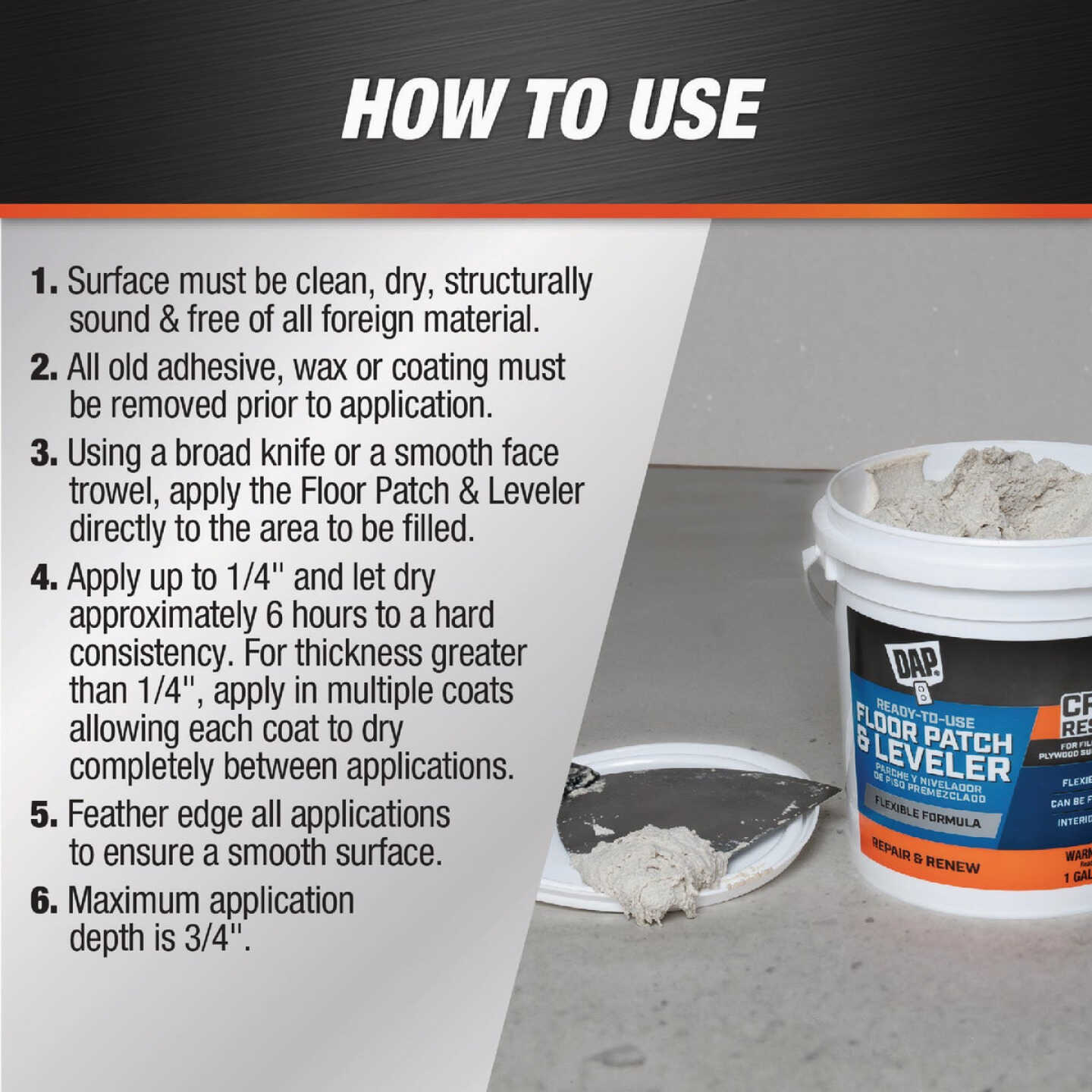 Dap 1 Gal. Ready-To-Use Flexible Floor Leveler Image 3
