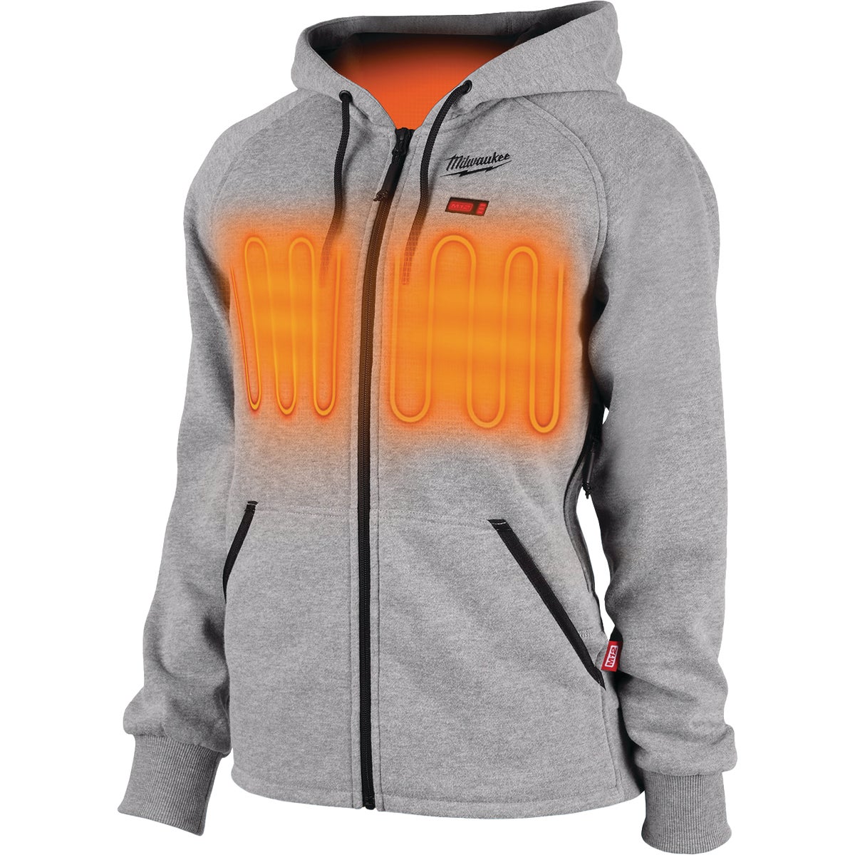 Milwaukee M12 Women's Gray Cordless Heated Hoodie Kit, L Image 5