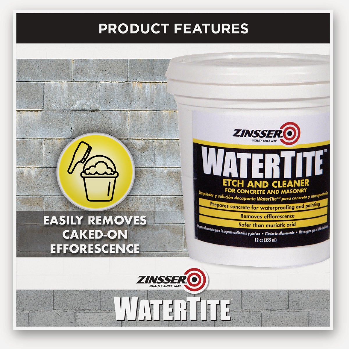 Zinsser WaterTite Etch & Cleaner, 12 Oz. Image 3