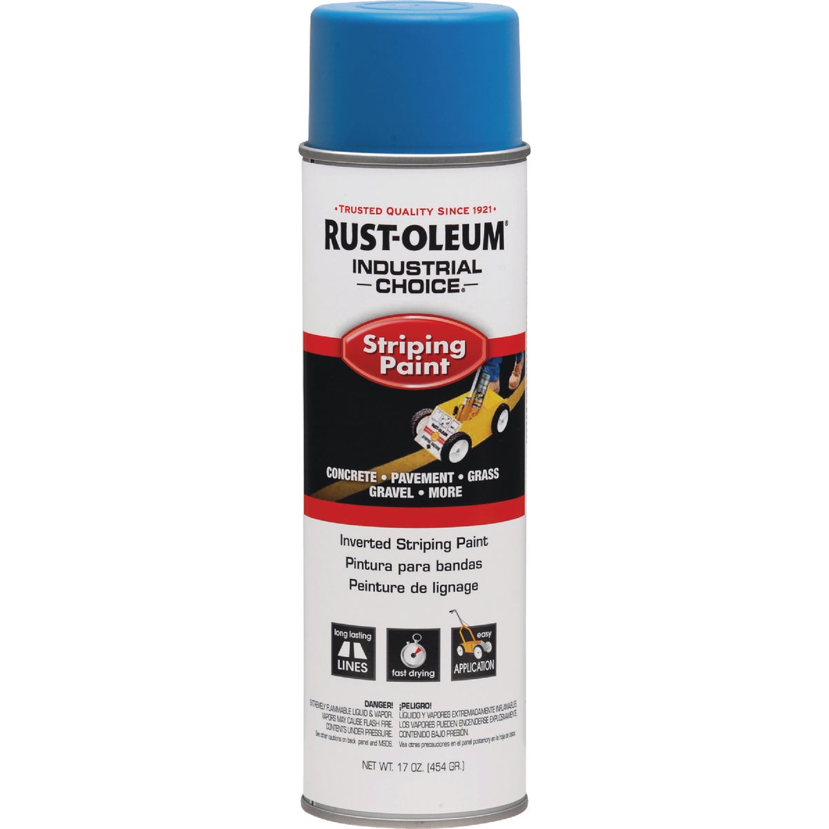 Rust-Oleum Industrial Choice Dark Blue 18 Oz. Striping Paint Image 2