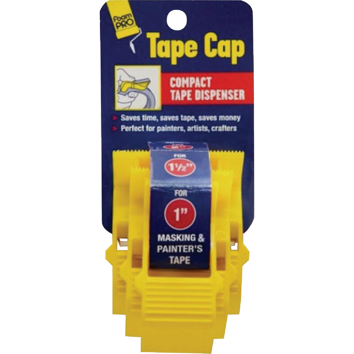 FoamPro 1 In., 1-1/2 In. and 2 In. Tape Cap Combo Pack (3-Count)
