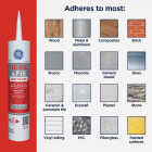 GE Seal & Fill Multi-Purpose Kitchen & Bath Sealant, Clear, 10 Oz. Cartridge Image 4