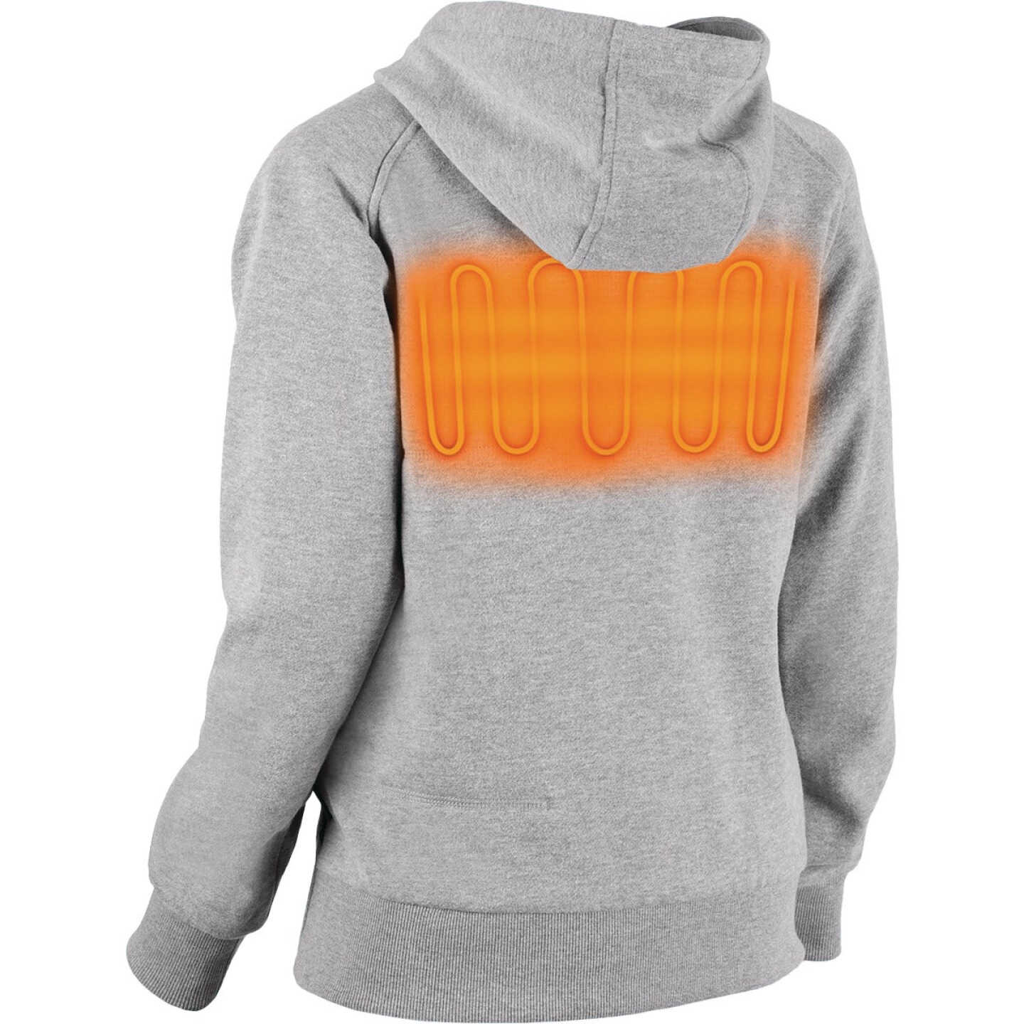 Milwaukee M12 Women's Gray Cordless Heated Hoodie Kit, XL Image 6