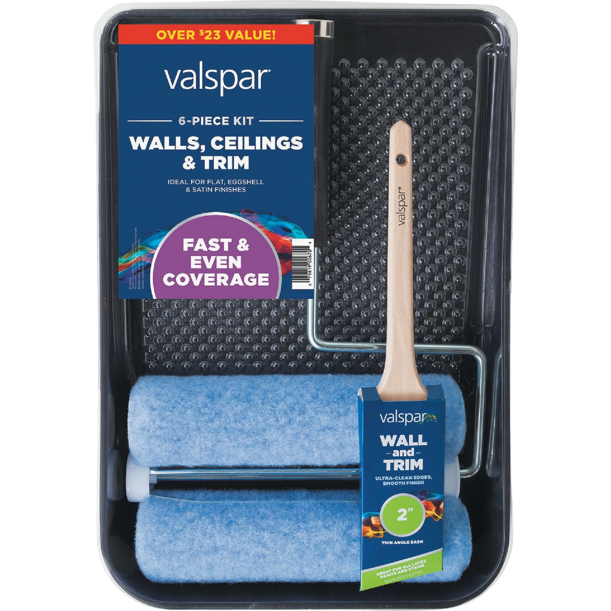 Valspar Walls, Ceilings & Trim Paint Roller Kit (6-Piece)