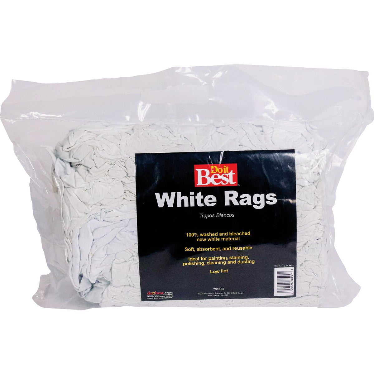Do it Best White Knit Painter's Rags (4 Lb.) Image 1