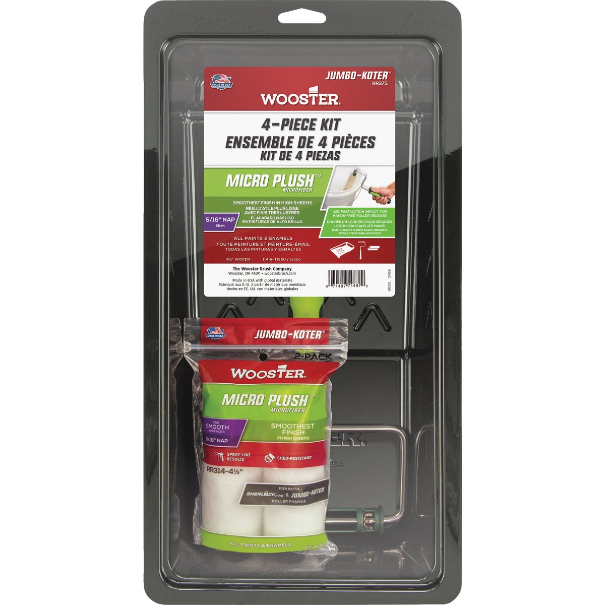 Wooster Jumbo-Koter Micro Plush Kit (4-Piece)