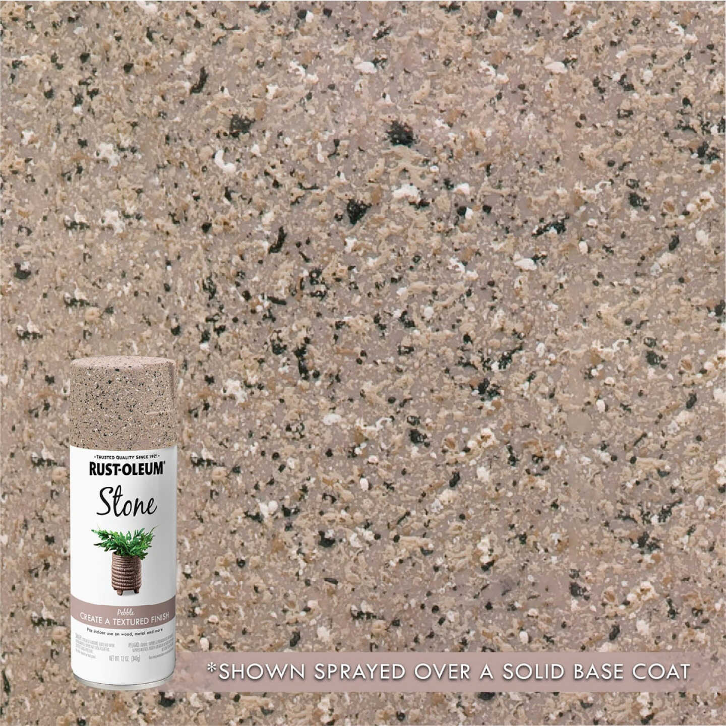 Rust-Oleum 12 Oz. Stone Pebble Textured Spray Paint Image 1