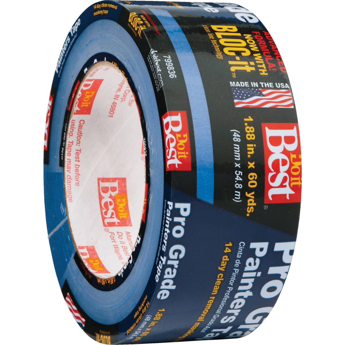 Do it Best Pro Grade 1.88 In. x 60 Yd. Blue Painter's Masking Tape Image 3