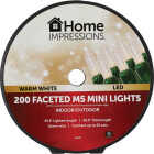 Home Impressions Warm White 200-Bulb Faceted M5 Mini LED Light Set Image 2