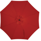 Outdoor Expressions 9 Ft. Pulley Crimson Red Market Patio Umbrella with Chrome Plated Hardware Image 3