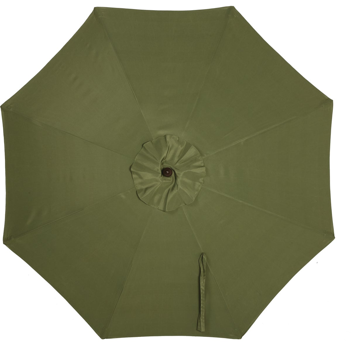 Outdoor Expressions 9 Ft. Pulley Heather Green Market Patio Umbrella with Chrome Plated Hardware Image 3