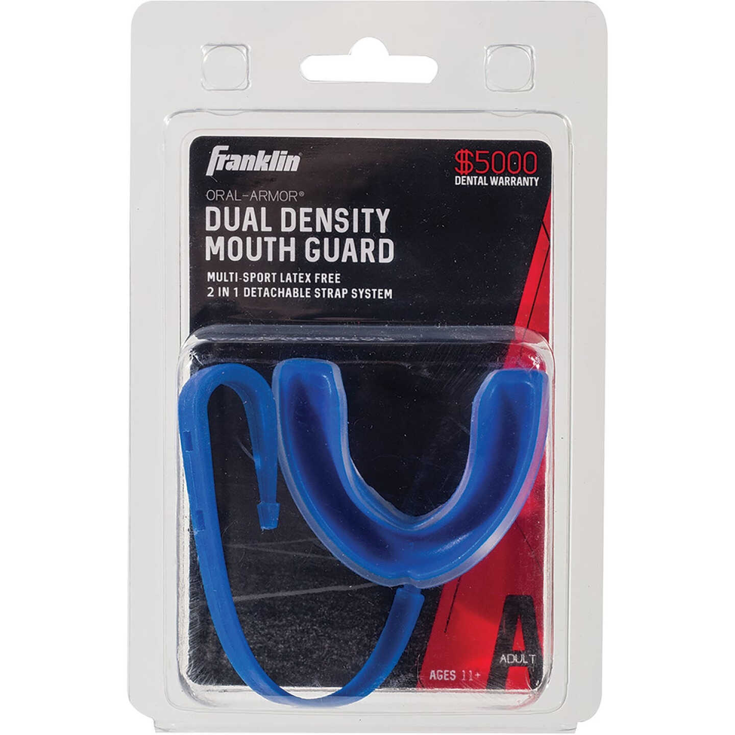 Youth Sports Dual Density Mouthguard with Strapping System Image 1